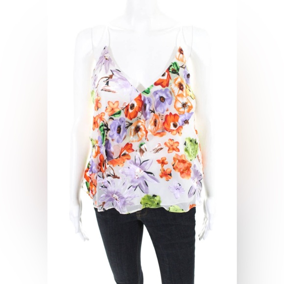 Alice + Olivia Silk Blend Ruffle Cami Blouse - Picture 9 of 12